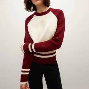 NWT - Veronica Beard Ralie Raglen-Sleeve Pullover